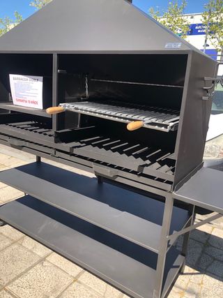 BARBACOA LEÑA/CARBON MODELO DOBLE
