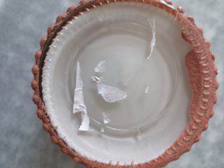 Portavaso in vetro dipinto a mano