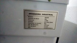 Amasadora de Espiral 20 litros 1 velocidad