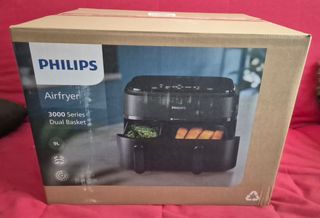 Freidora de aire Philips airfryer doble cubeta