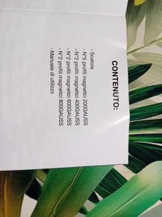 2 materassini x magnetoterapia con 11 barre gauss