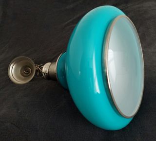 Lámpara de opalina vintage