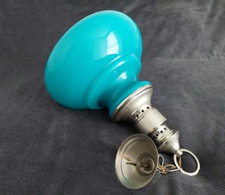 Lámpara de opalina vintage