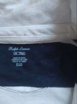 Polo Ralph Lauren buzo largo talla 6 meses