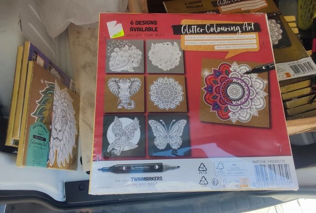 Lienzos con purpurina