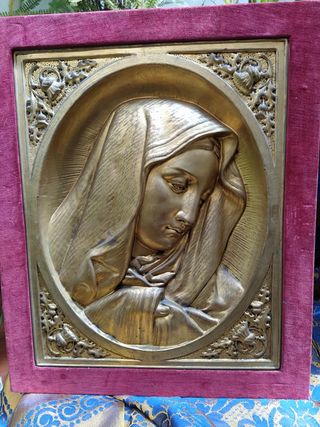 antigua pareja cuadros religiosos