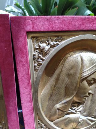 antigua pareja cuadros religiosos