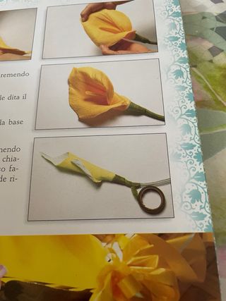 Libro fiori di carta
