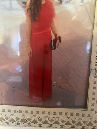 Vestido de invitada rojo
