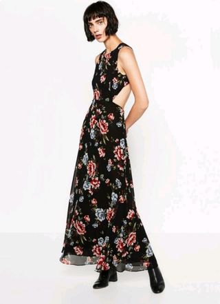 Vestido estampado Zara