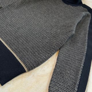 Maglione Versace Donna L Nero Oro Misto Lana