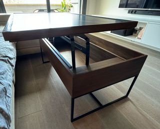 Mesa centro elevable madera y acero The Masie