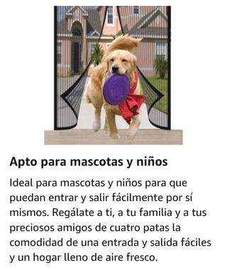 Cortina mosquitera magnética negra  198x226