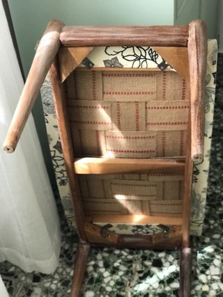 Banquito pie de cama vintage