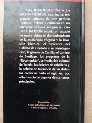INTRODUCCIÓN A LA ESPAÑA MEDIEVAL. GABRIEL JACKSON
