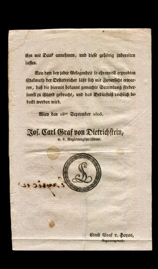 Documento Inédito original Guerra 1805