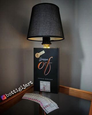 Lampada bottiglia Grappa Bonollo Of