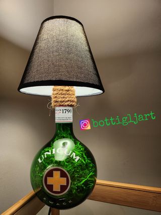Lampada bottiglia Unicum