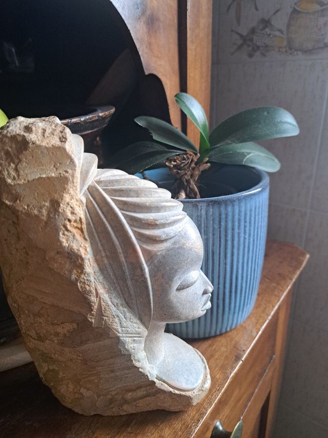 Statua pietra Gabon . Anni 50