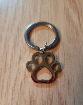 Llavero de huella de mascota.