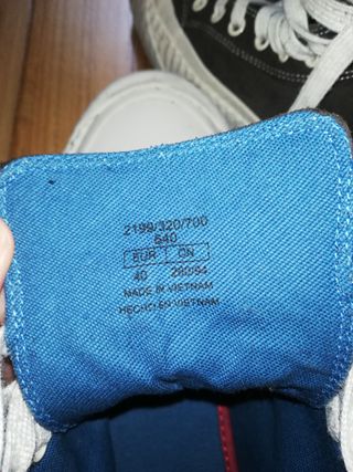 Zapatillas marrón N 40.Lambert Zara. Tipo Converse