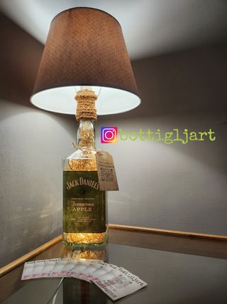 Lampada bottiglia Jack Daniel's Apple