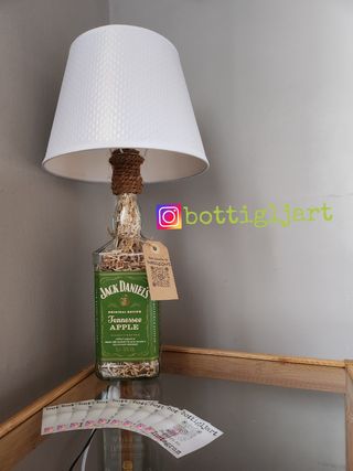 Lampada bottiglia Jack Daniel's Apple