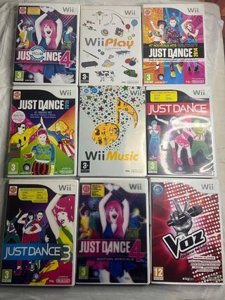 Giochi Nintendo WII Just dance, wii play