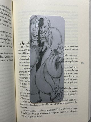 marcapáginas Disney Cruella de vil. 101 dálmatas