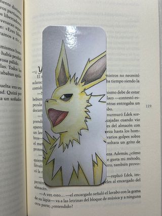 marcapáginas Jolteon. Pokemon.