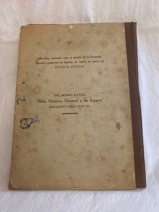 Libro Atlas de Geografia Universal antiguo