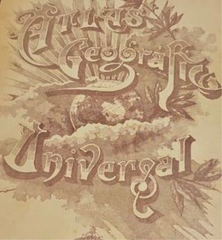 Libro Atlas de Geografia Universal antiguo