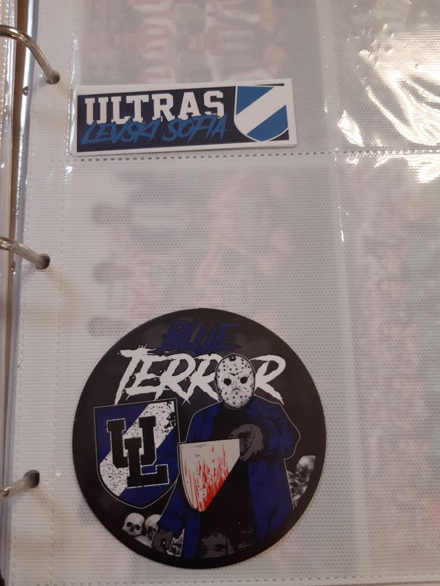 2 PEGATINAS ULTRAS LEVSKI SOFIA BULGARIA STICKERS