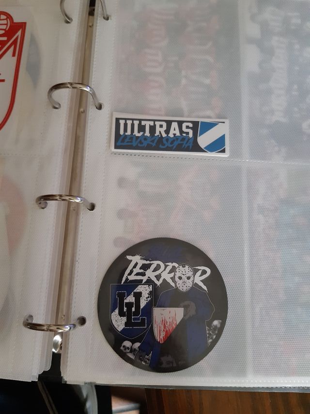 2 PEGATINAS ULTRAS LEVSKI SOFIA BULGARIA STICKERS