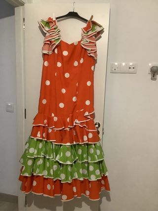 Traje flamenca naranja