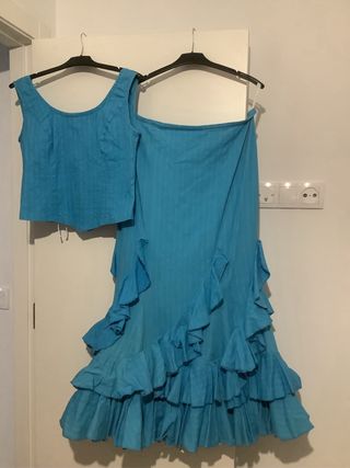 Traje flamenca dos piezas