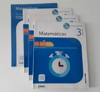 Libros matemáticas 3 primaria mochila
