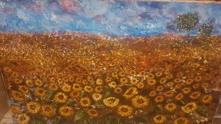 Quadro in tela in rilievo