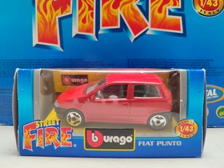 Fiat Punto burago street fire