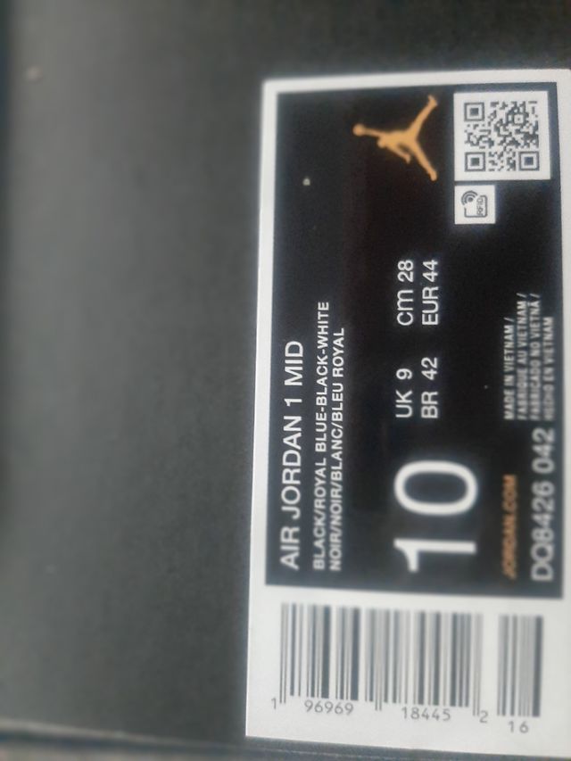 nike jordan 1 mid talla 44