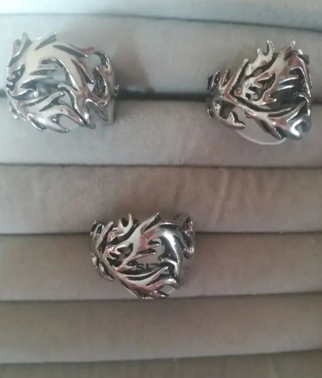 Anillos dragón tribal ajustables