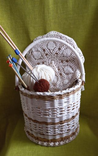 Cestino boho macrame`