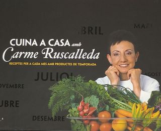 Dos libros de recetas de Carme Ruscalleda en catal