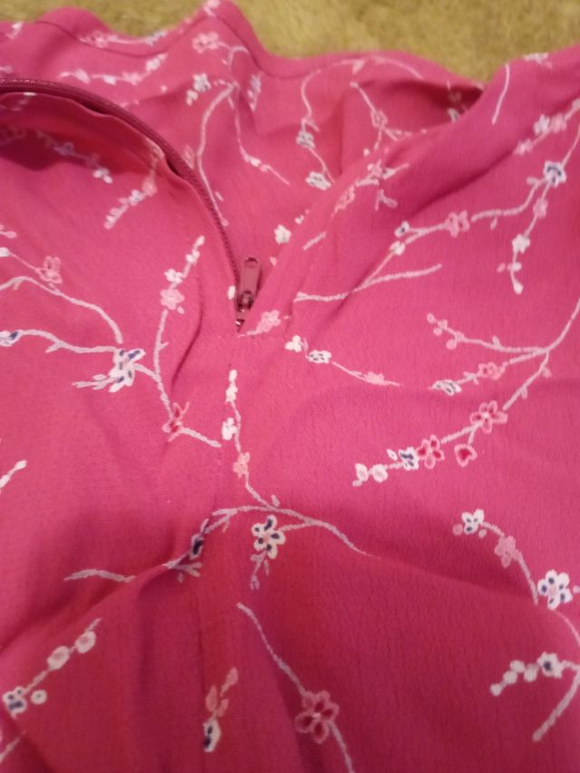 Falda rosa flores verano