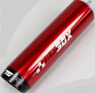 SILENCIOSO TG BOX ROJO BRILLO 2 TORNILLOS TECNIGAS