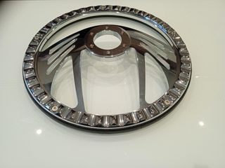 VOLANTE TUNING STYLO BILLET CUSTOM 14" PIEL NEGRO 