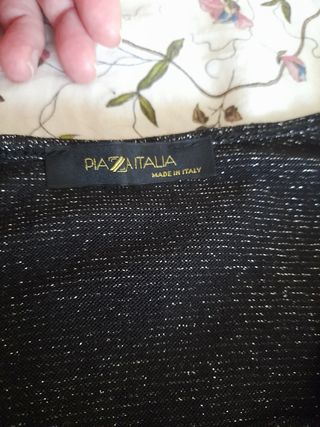 Tubino nero/argento, Piazza Italia, tg.S