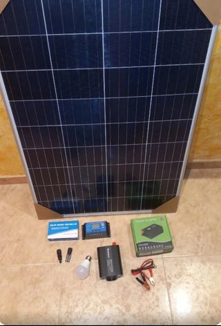 Kit solar 12v 600w día inversor 600w