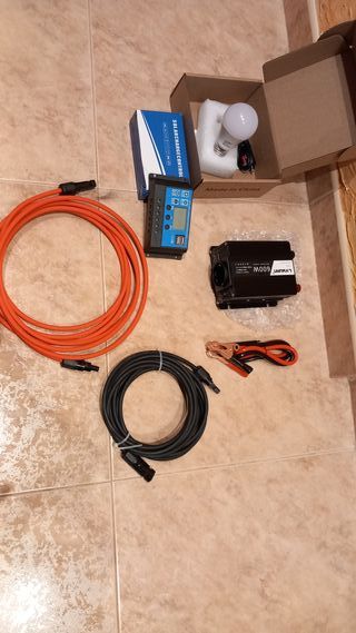 Kit solar 12v 1200w dia inversor de 600w 