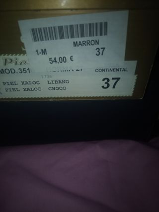 Zapatos de piel mujer t37